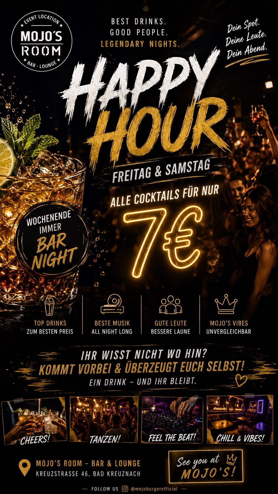 Happy Hour – Freitag & Samstag